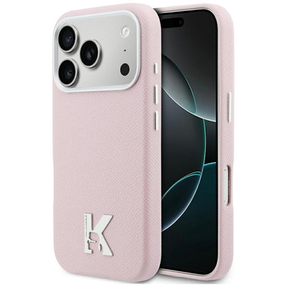 Puzdro MagSafe pre Apple iPhone 17 Pro Max, Karl Lagerfeld, Karl Head Logo, Ružová