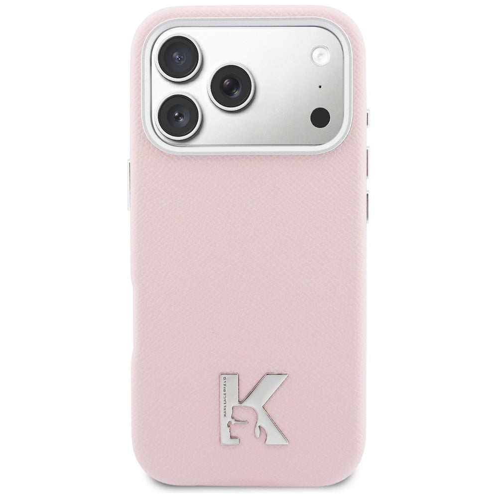 Puzdro MagSafe pre Apple iPhone 17 Pro Max, Karl Lagerfeld, Karl Head Logo, Ružová