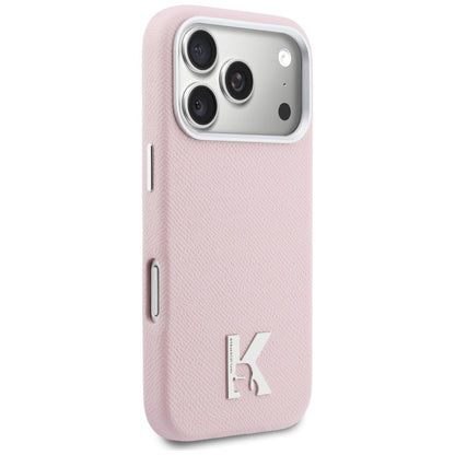 Puzdro MagSafe pre Apple iPhone 17 Pro Max, Karl Lagerfeld, Karl Head Logo, Ružová