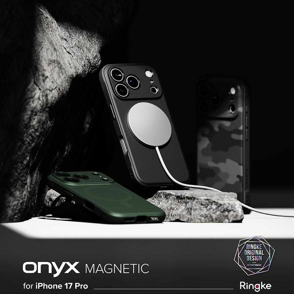 Puzdro MagSafe pre Apple iPhone 17 Pro Max, Ringke, Onyx, Čierne