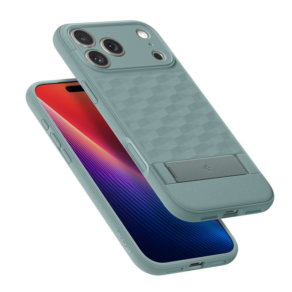 Puzdro MagSafe pre Apple iPhone 17 Pro Max, Spigen, Caseology Parallax S, Zelené