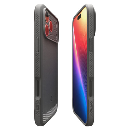 Puzdro MagSafe pre Apple iPhone 17 Pro Max, Spigen, Rugged Armor, Sivé