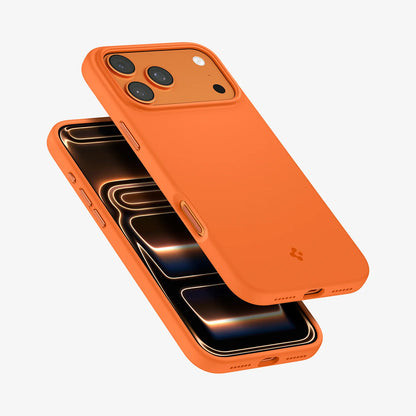MagSafe puzdro pre Apple iPhone 17 Pro Max, Spigen, Silicone Fit, Oranžové ACS11378