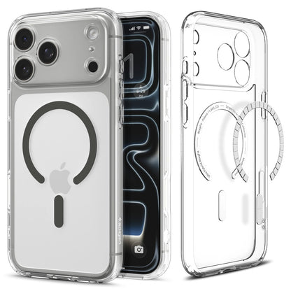 Puzdro MagSafe pre Apple iPhone 17 Pro Max, Spigen, Ultra Hybrid, Sivé