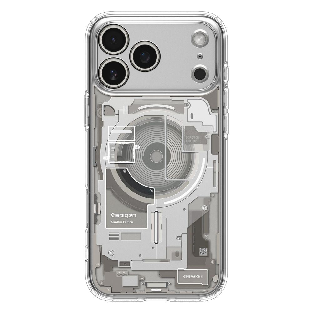 Puzdro MagSafe pre Apple iPhone 17 Pro Max, Spigen, Ultra Hybrid Neo One, Priehľadné