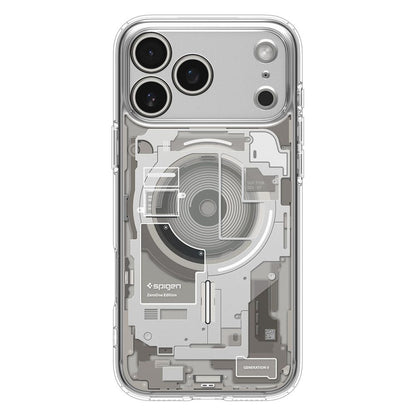 Puzdro MagSafe pre Apple iPhone 17 Pro Max, Spigen, Ultra Hybrid Neo One, Priehľadné