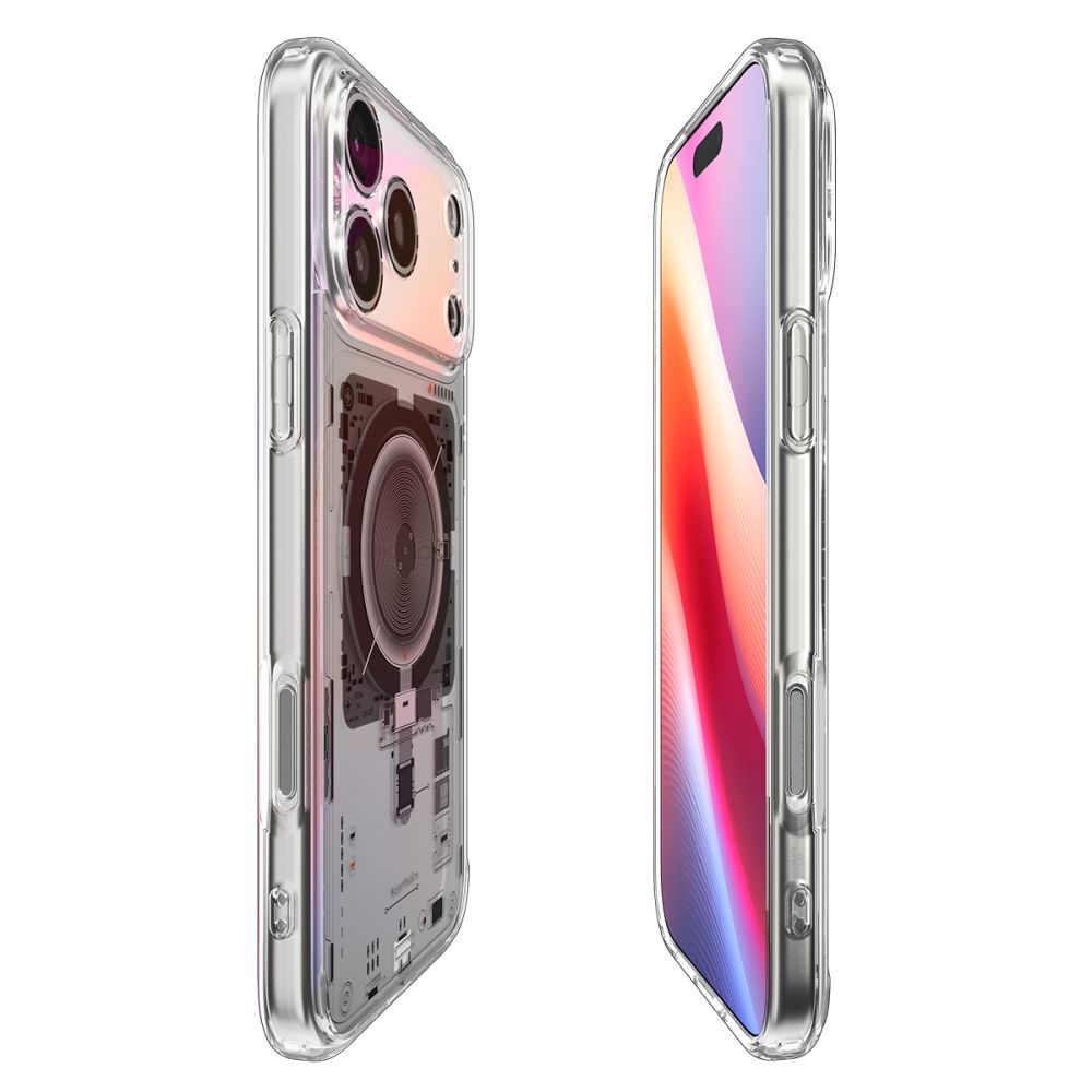 Puzdro MagSafe pre Apple iPhone 17 Pro Max, Spigen, Ultra Hybrid Neo One, Priehľadné