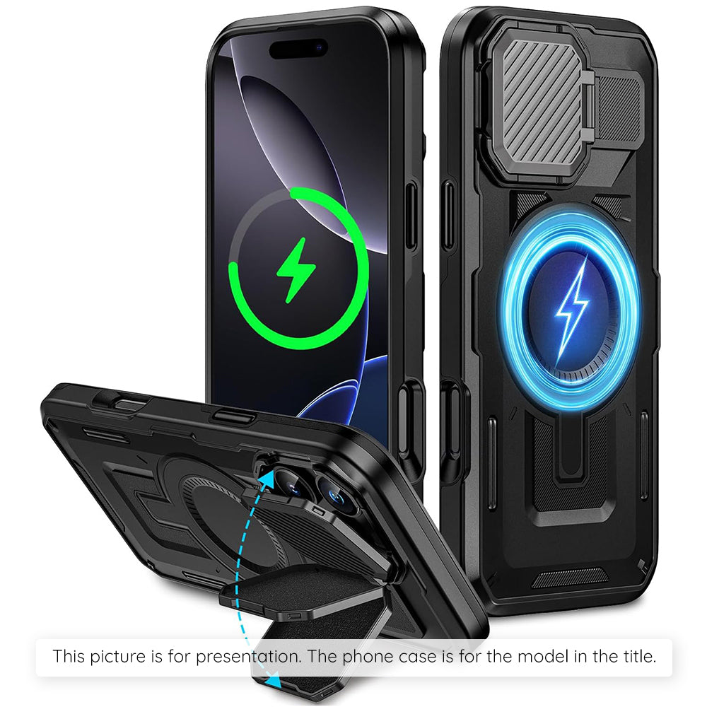 Puzdro MagSafe pre Apple iPhone 17 Pro Max, Techsuit, CamVault, Čierne