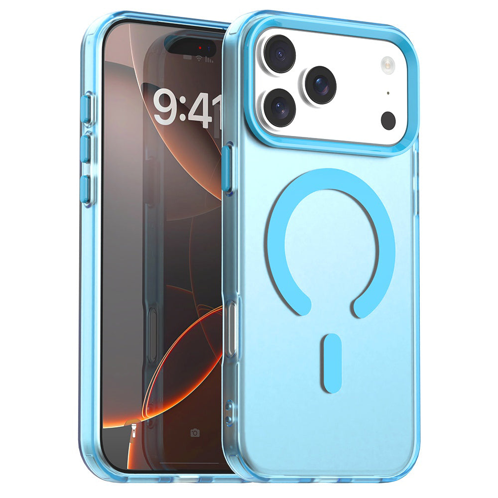 Puzdro MagSafe pre Apple iPhone 17 Pro Max, Techsuit, CandyCase, Modrá