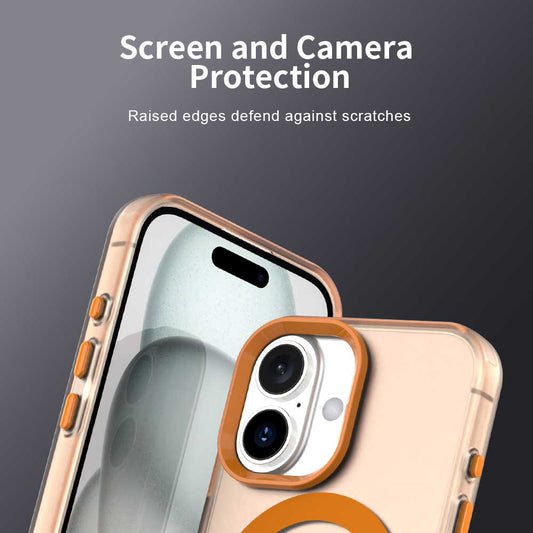 Puzdro MagSafe pre Apple iPhone 17 Pro Max, Techsuit, CandyCase, Oranžové