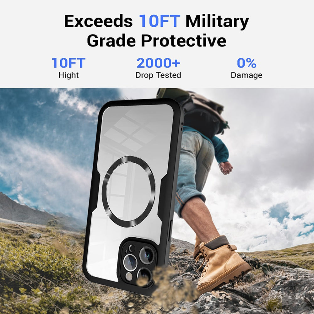 Puzdro MagSafe pre Apple iPhone 17 Pro Max, Techsuit, ColorVerse 360, Čierne