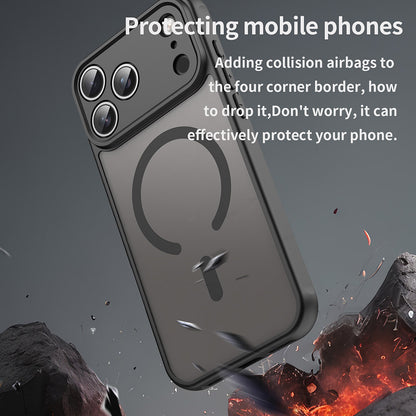Puzdro MagSafe pre Apple iPhone 17 Pro Max, Techsuit, HaloFrost II, Čierne
