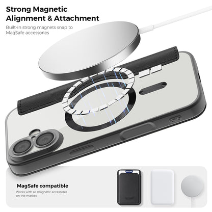 Puzdro MagSafe pre Apple iPhone 17 Pro Max, Techsuit, SmartMag Book, Čierne
