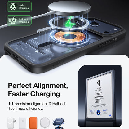 Puzdro MagSafe pre Apple iPhone 17 Pro Max, Torras, Guardian, Čierne