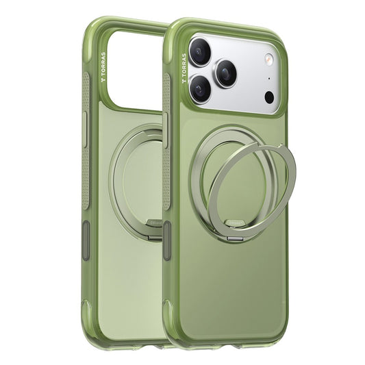 MagSafe puzdro pre Apple iPhone 17 Pro Max, Torras, Ostand O3 Air, Zelená saténová