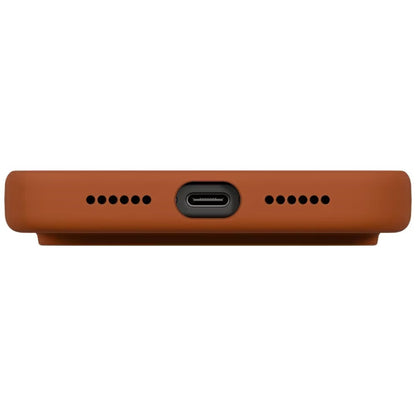 Puzdro MagSafe pre Apple iPhone 17 Pro Max, UNIQ, Lino MagClick, Tmavo oranžové