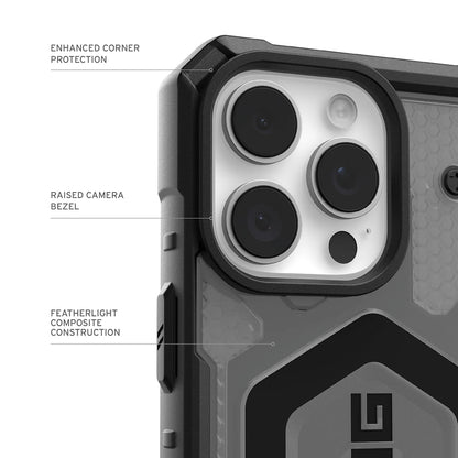 Puzdro MagSafe pre Apple iPhone 17 Pro Max, Urban Armor Gear, Pathfinder Clear, Sivá
