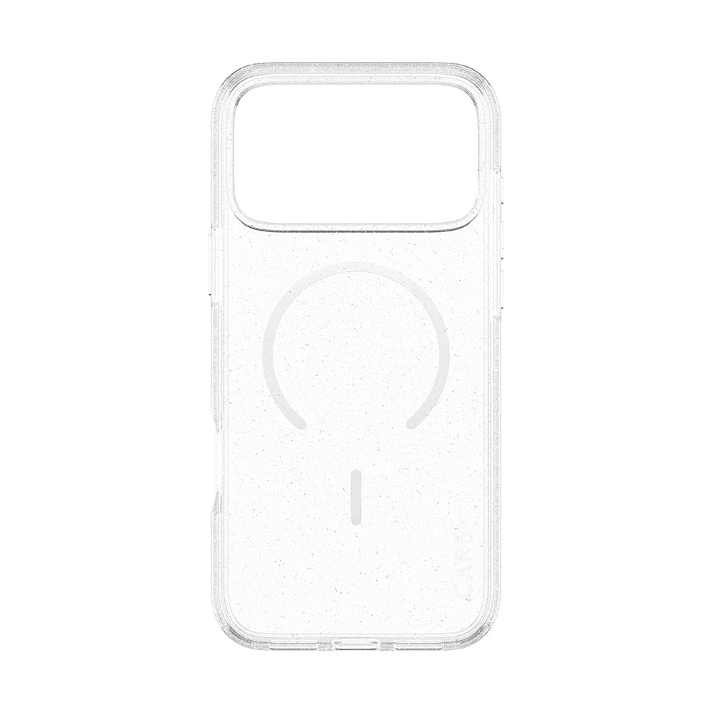 Puzdro MagSafe pre Apple iPhone 17 Pro, PanzerGlass, Care Urban Explorer Star Lit, Biela Transparentná