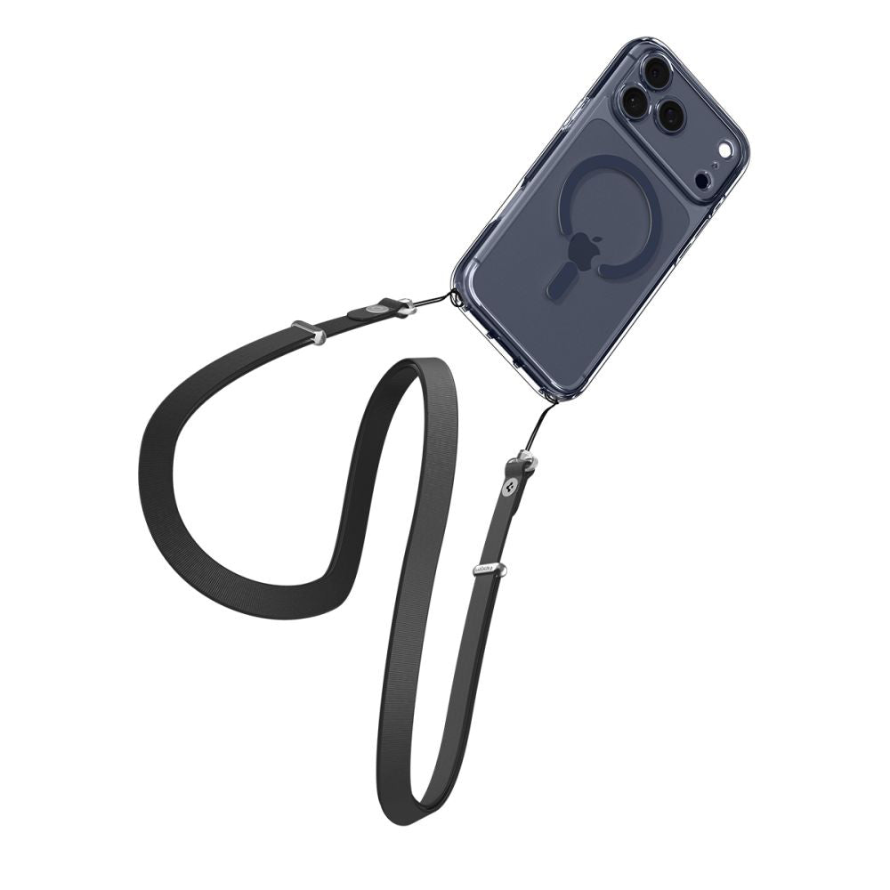 Puzdro MagSafe pre Apple iPhone 17 Pro, Spigen, Ultra Hybrid, Transparentné Tmavomodré