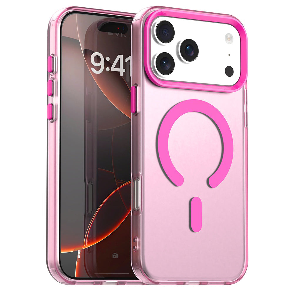 Puzdro MagSafe pre Apple iPhone 17 Pro, Techsuit, CandyCase, Ružové