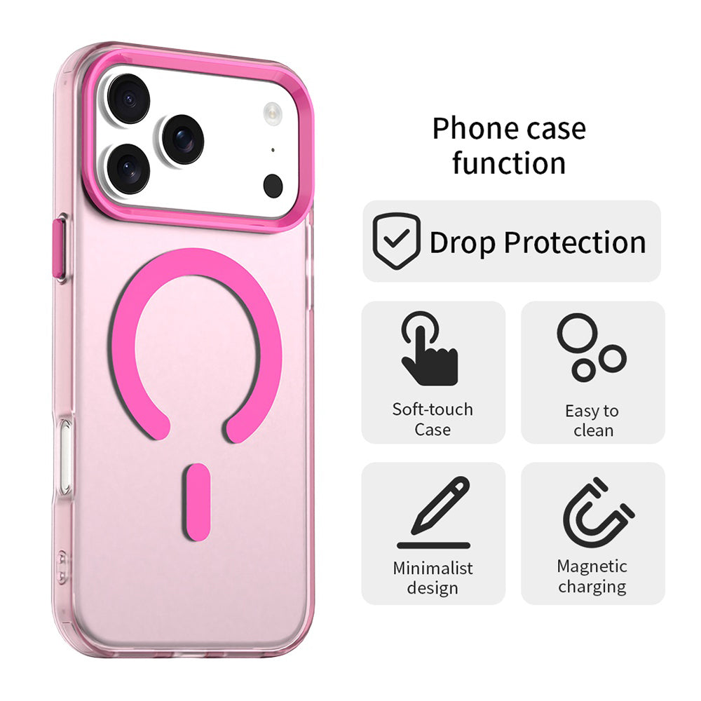 Puzdro MagSafe pre Apple iPhone 17 Pro, Techsuit, CandyCase, Ružové