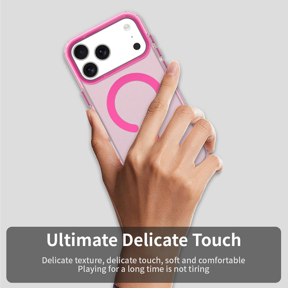 Puzdro MagSafe pre Apple iPhone 17 Pro, Techsuit, CandyCase, Ružové