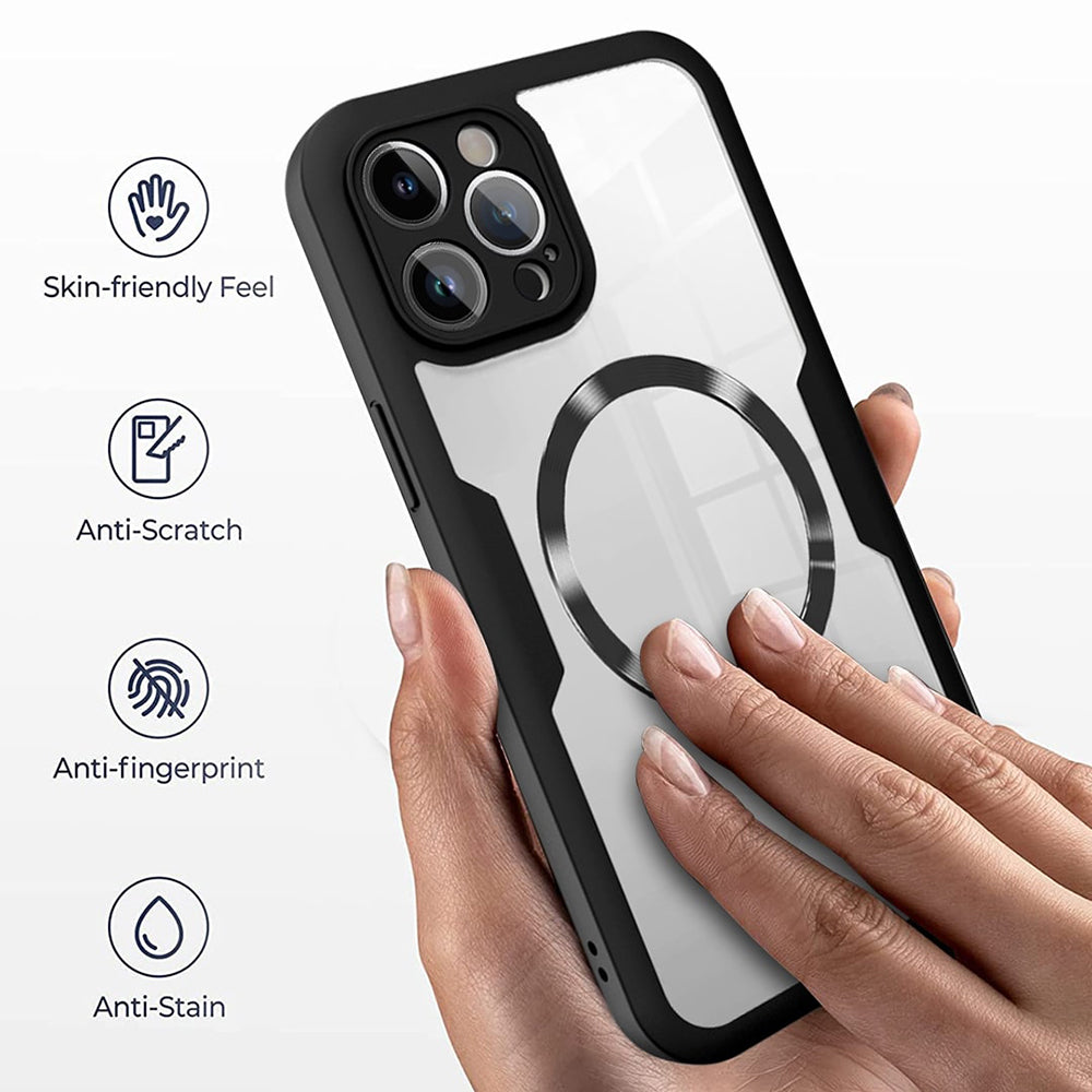 Puzdro MagSafe pre Apple iPhone 17 Pro, Techsuit, ColorVerse 360, Čierne