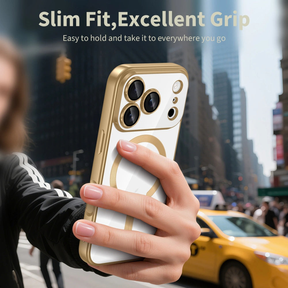 Puzdro MagSafe pre Apple iPhone 17 Pro, Techsuit, Luxury Crystal, Modrá