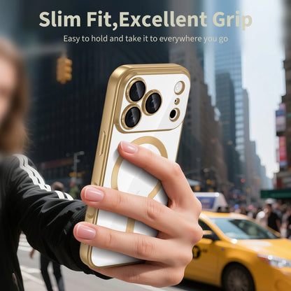 Puzdro MagSafe pre Apple iPhone 17 Pro, Techsuit, Luxury Crystal, Modrá