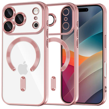Puzdro MagSafe pre Apple iPhone 17 Pro, Techsuit, Luxury Crystal, Ružová