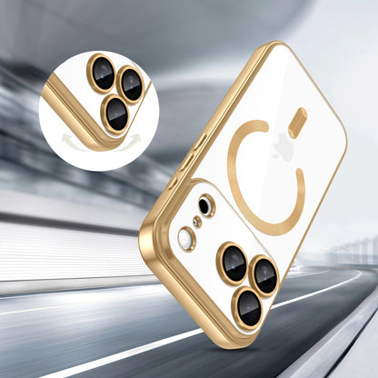 Puzdro MagSafe pre Apple iPhone 17 Pro, Techsuit, Luxury Crystal, Tmavozelená