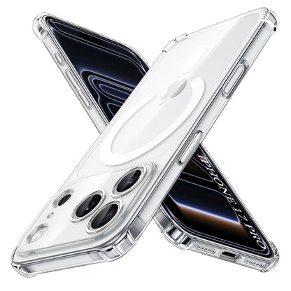Puzdro MagSafe pre Apple iPhone 17 Pro, Techsuit, Shockproof, Priehľadné