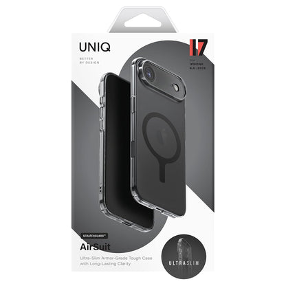 Puzdro MagSafe pre Apple iPhone 17 Pro, UNIQ, AirSuit MagClick, Čierne