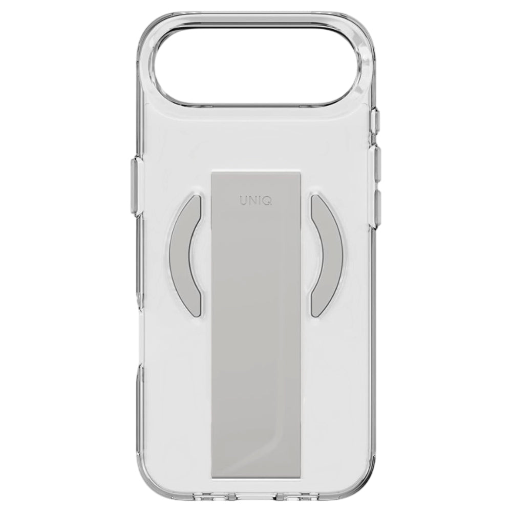 Puzdro MagSafe pre Apple iPhone 17 Pro, UNIQ, Heldro Air MagClick, Transparentné Sivé