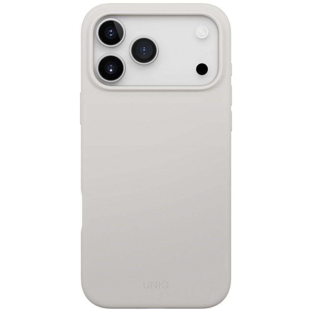 Puzdro MagSafe pre Apple iPhone 17 Pro, UNIQ, Lino MagClick, Sivé
