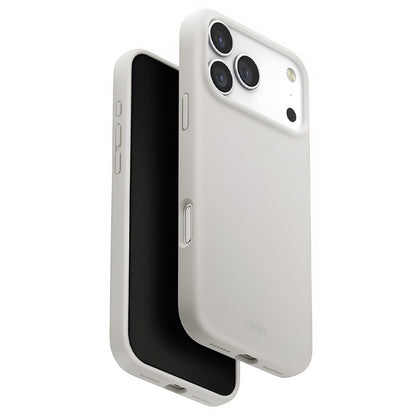 Puzdro MagSafe pre Apple iPhone 17 Pro, UNIQ, Lino MagClick, Sivé