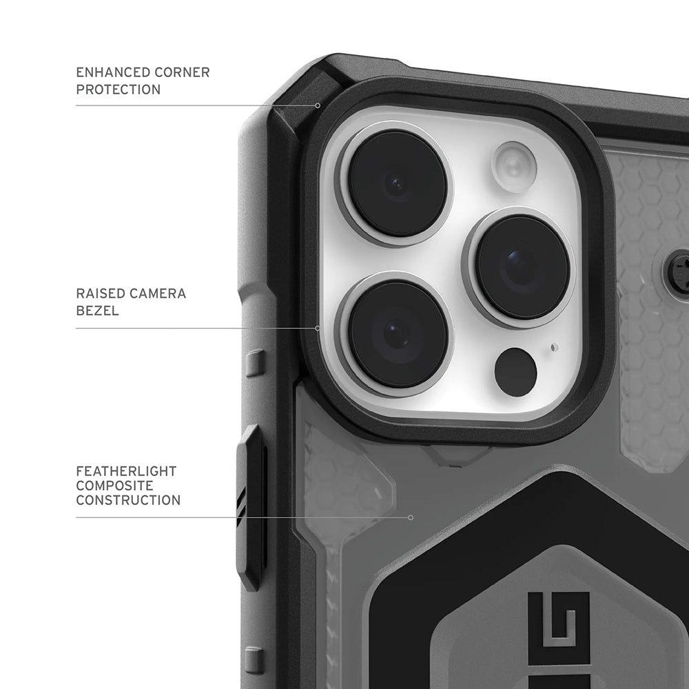 Puzdro MagSafe pre Apple iPhone 17 Pro, Urban Armor Gear, Pathfinder Clear, Sivé