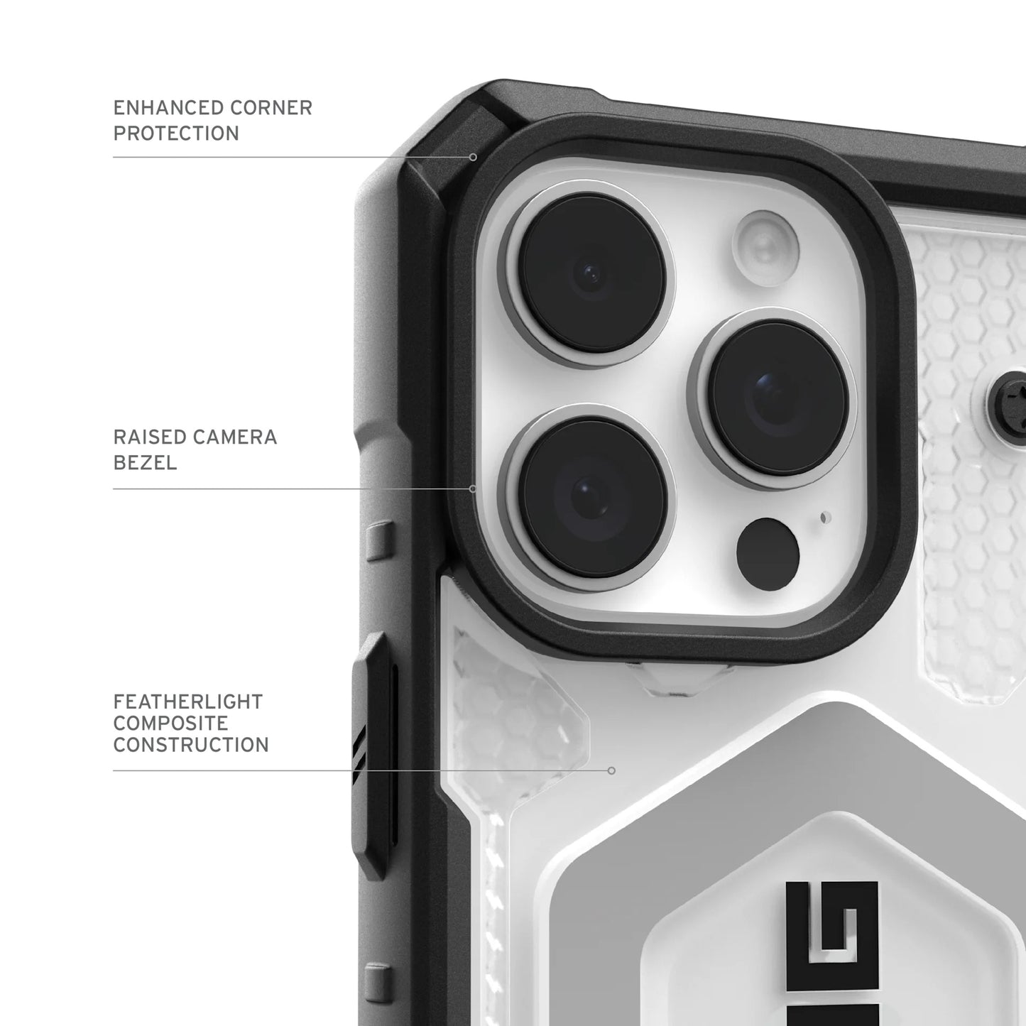 Puzdro MagSafe pre Apple iPhone 17 Pro, Urban Armor Gear, Pathfinder Clear, Priehľadné