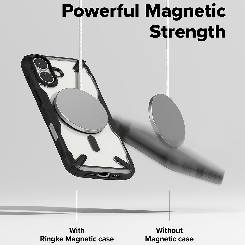 Puzdro MagSafe pre Apple iPhone 17, Ringke, Fusion X, Čierne