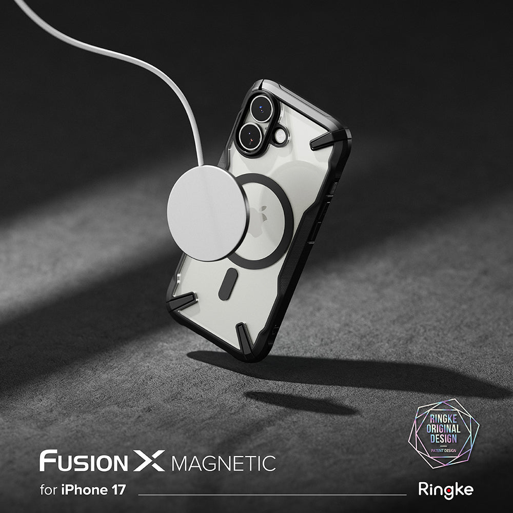 Puzdro MagSafe pre Apple iPhone 17, Ringke, Fusion X, Čierne
