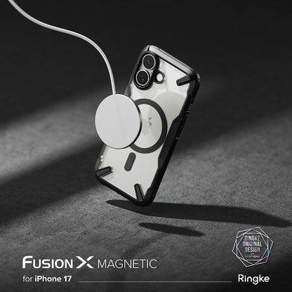 Puzdro MagSafe pre Apple iPhone 17, Ringke, Fusion X, Čierne