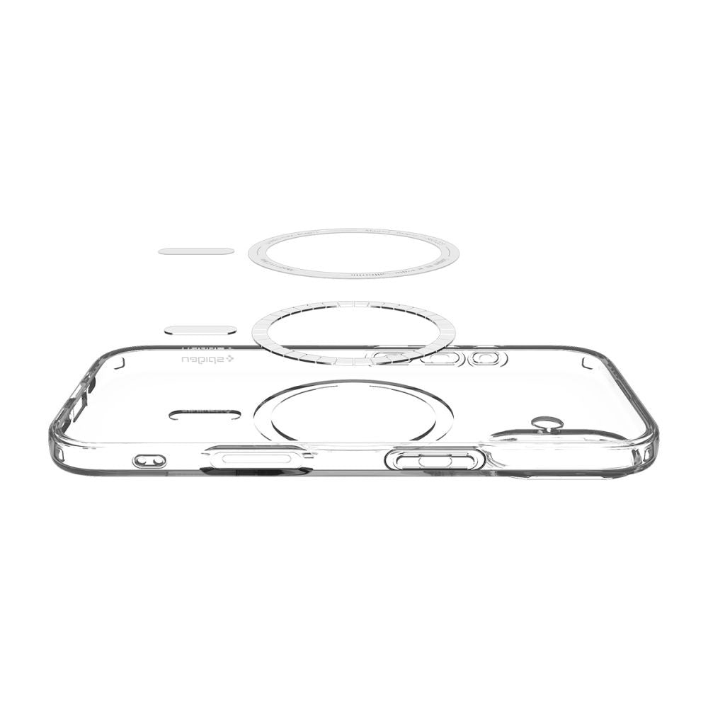 Puzdro MagSafe pre Apple iPhone 17, Spigen, Liquid Crystal, Biela