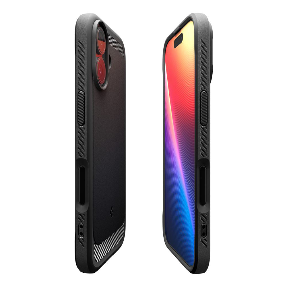 Puzdro MagSafe pre Apple iPhone 17, Spigen, Rugged Armor, Matná Čierna