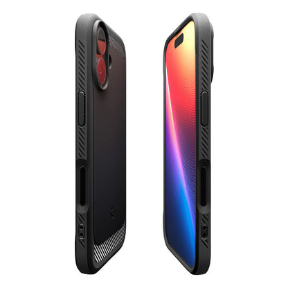 Puzdro MagSafe pre Apple iPhone 17, Spigen, Rugged Armor, Matná Čierna