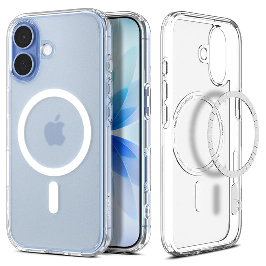 Puzdro MagSafe pre Apple iPhone 17, Spigen, Ultra Hybrid, Saténová Biela