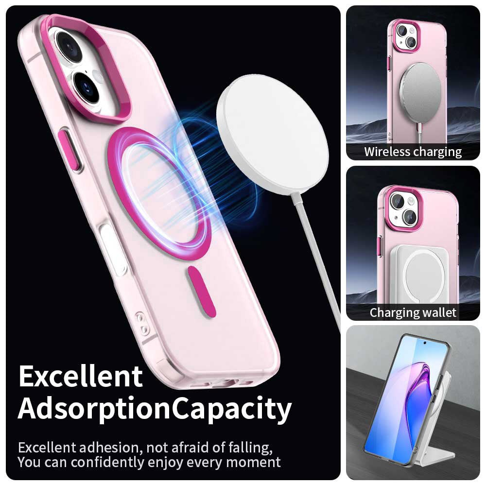 Puzdro MagSafe pre Apple iPhone 17, Techsuit, CandyCase, Ružová