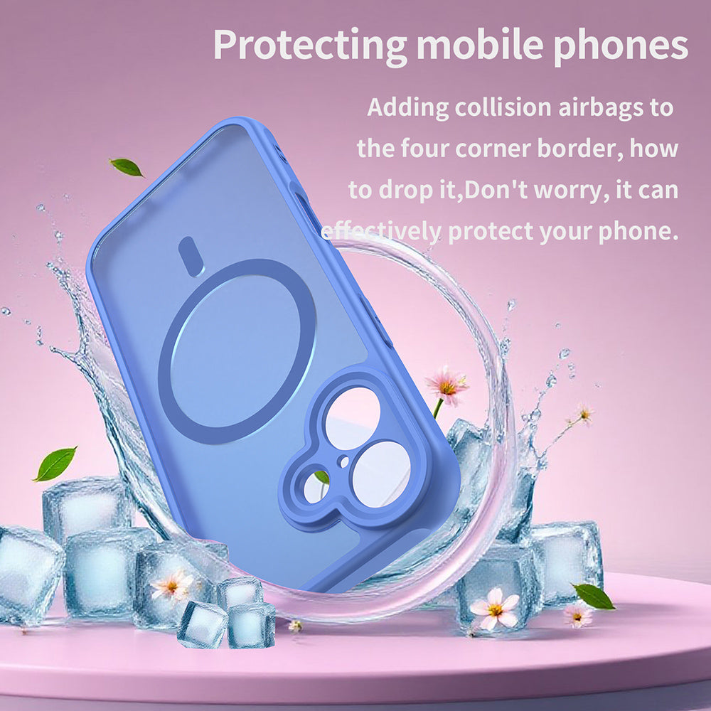 Puzdro MagSafe pre Apple iPhone 17, Techsuit, HaloFrost II, Modrá