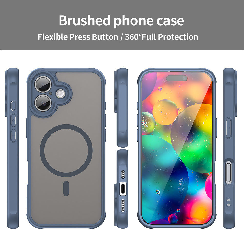 Puzdro MagSafe pre Apple iPhone 17, Techsuit, HaloFrost II, Námornícka modrá