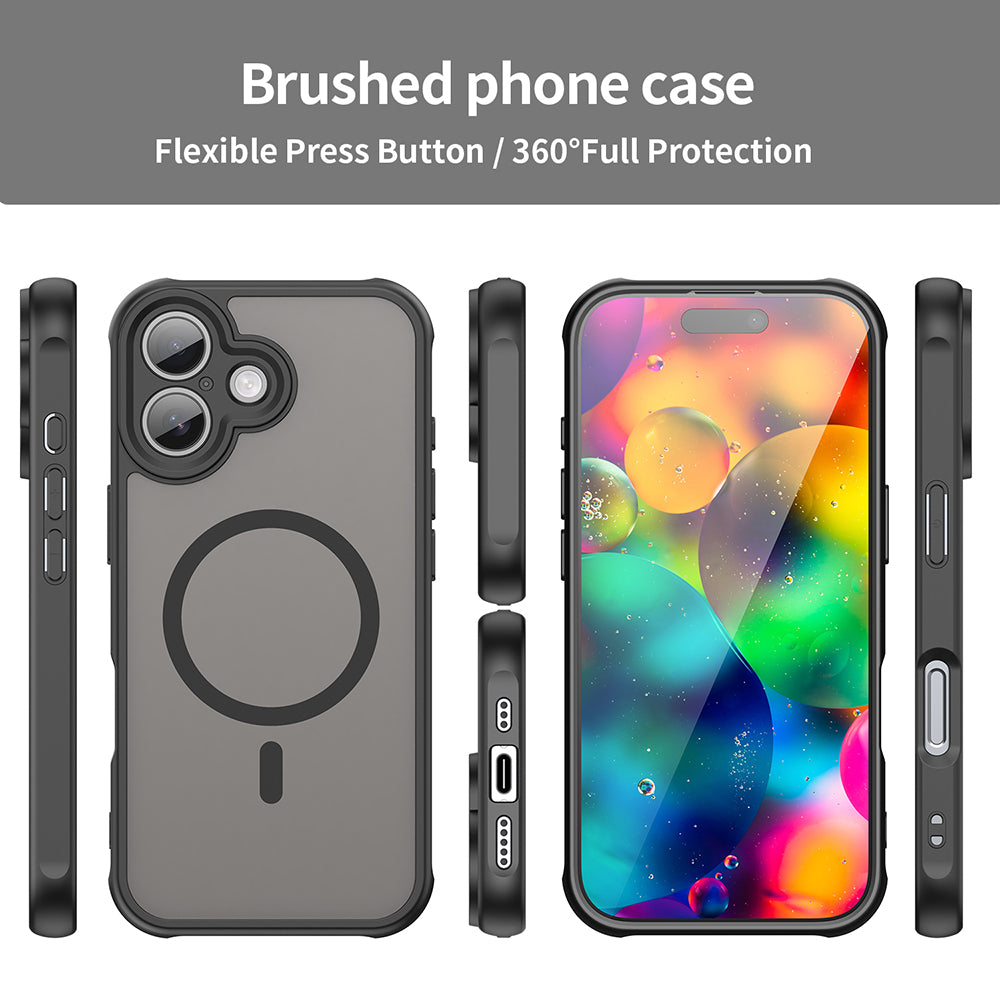 Puzdro MagSafe pre Apple iPhone 17, Techsuit, HaloFrost II, Čierne