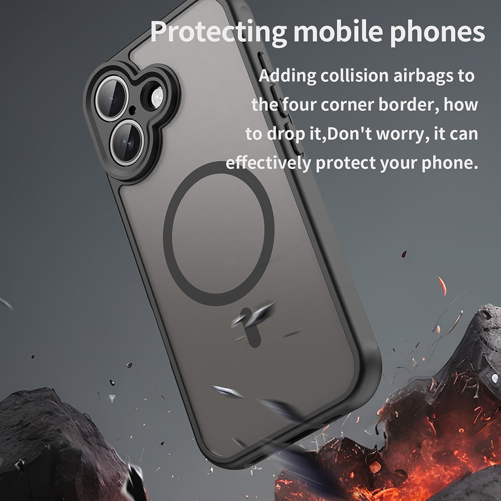 Puzdro MagSafe pre Apple iPhone 17, Techsuit, HaloFrost II, Čierne